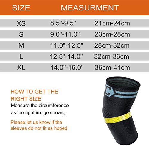 CAMBIVO 2 x Coderas Epicondilitis, Coderas Deportivas para Hombre y Mujer, Codera de Compresion para Tendinitis, Crossfit, Gym, Golfista, Manga Compresion para Alivio de Dolor
