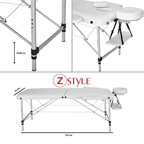 Camilla de masaje de aluminio portátil plegable ajustable Tatuajes esteticista Masajeador Fisioterapia Tatuaje