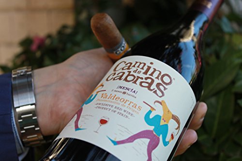 CAMINO DE CABRAS Estuche regalo – Producto Gourmet – Vino tinto – Mencía D.O. Valdeorras - Vino bueno para regalo - Caja de vino - Vino Premium - 2 botellas x 75cl