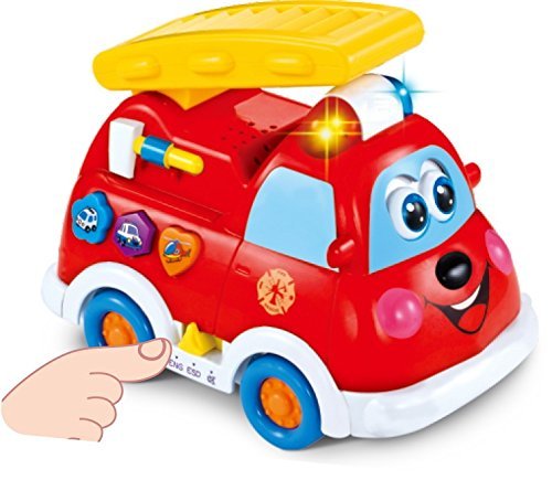 Camión de bomberos intelectual para niños de 1 año/ ligero/ enseñanza del idioma para niños y niñas (HL-526)