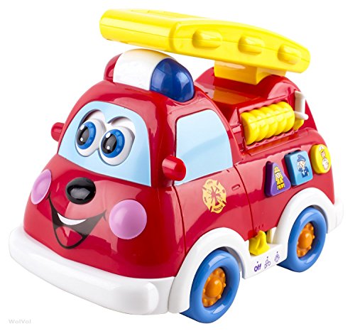 Camión de bomberos intelectual para niños de 1 año/ ligero/ enseñanza del idioma para niños y niñas (HL-526)
