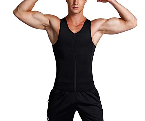 Camisa de compresión Adelgazante para Hombre Camiseta sin Mangas Adelgazante para el Cuerpo Camiseta Ajustada Faja de Control de Barriga