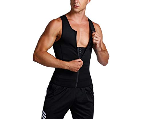 Camisa de compresión Adelgazante para Hombre Camiseta sin Mangas Adelgazante para el Cuerpo Camiseta Ajustada Faja de Control de Barriga