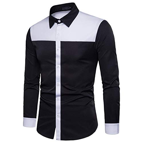 Camisa otoño Casual Covermason Blusa de Manga Larga de otoño Casual Slim fit