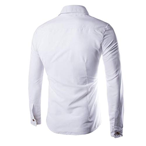 Camisas Casual Hombre Manga Larga, Covermason Camisa de Manga Larga Delgada de los nuevos Hombres del otoño del Invierno