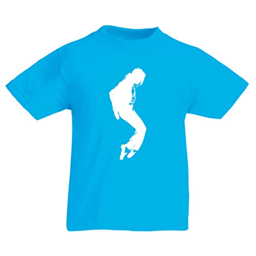 Camisas para niños Me Encanta MJ - Ropa de Club de Fans, Ropa de Concierto (7-8 Years Azul Claro Blanco)