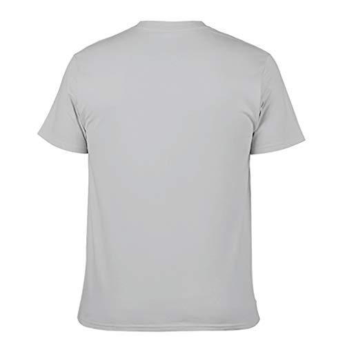 Camiseta de algodón para hombre, diseño de Swordsman Gris plateado. L