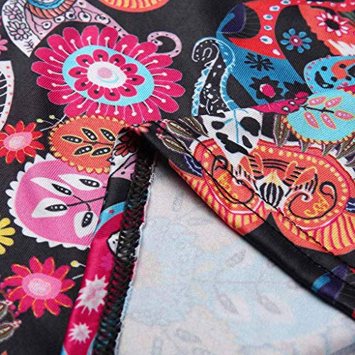 Camiseta de Gran tamaño para Mujer, con Cuello Redondo, Estampado y teñido Chaleco Vestir Sexy Encaje de Pestañas sin Mangas y Botón Tops Fiesta Encaje Blusas para Elegantes Camisetas Verano Tirantes