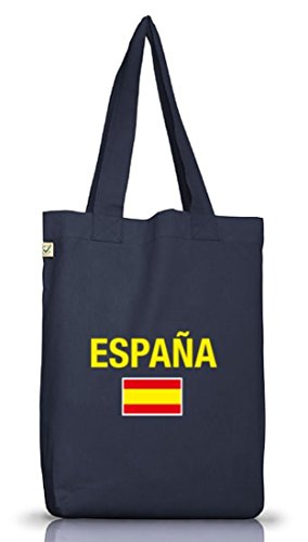 Camiseta street24, EM/WM 19 – Espana, España Spain yute Bolsa Plástico Funda Earth positiva (Talla Única) Jeans Blue