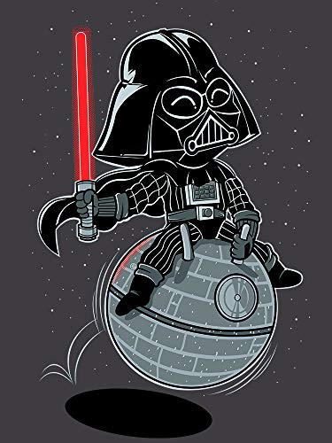 Camisetas La Colmena 154 Bouncy Star - (by Fernando Sala Soler) (L, Gris Oscuro.)