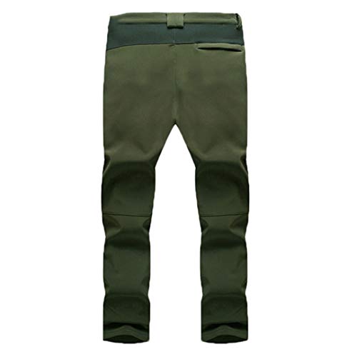 Camping Shan Lana de Invierno Hombres térmicos Mujeres Pantalones Impermeables Pantalones Deportivos para Acampar Pantalones Senderismo para Acampar 5XL Tallas Grandes Men Gray 5XL