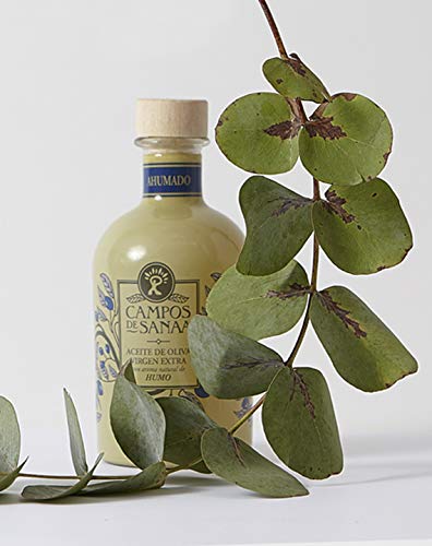 CAMPOS DE SANAA .- Aceite de oliva Virgen Extra con aroma natural a Humo de Roble (250ml).