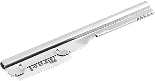 Candure Navaja Afeitar de Barbero Tradicional navajas de barbero Profesional Maquinilla de Afeitar la Afeitado Barba - Afeitado Manual con Cuchillas y Bolsa de Cuero