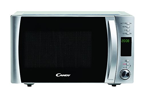 Candy CMXC25DCS - Horno microondas combinado con grill y cook in app, Capacidad 25L, 40 Programas Automáticos, Plato giratorio 31,5cm, Potencia 900W/1000W/2000W, Color silver