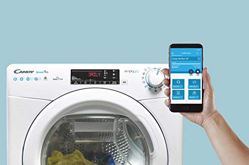 Candy CSW 485D/5-S - Lavasecadora 8+5Kgs, NFC, display digital, certificado Woolmark, 15 programas, 1400rpm, clase AAA, color blanco