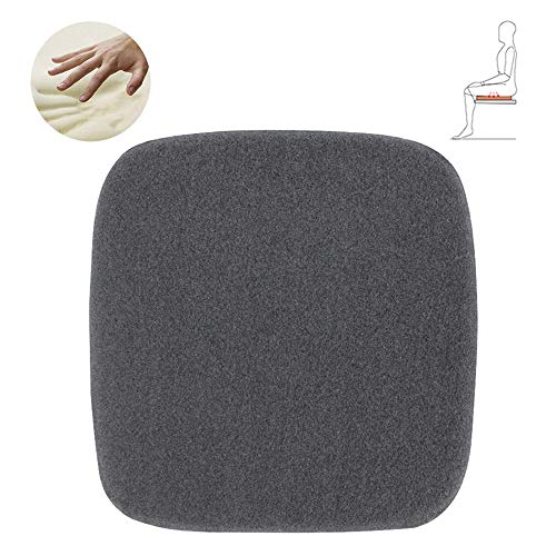 CAOXN Cojines de Silla de algodón con Memoria de Rebote Lento, Taburete, Almohadilla para el Trasero, Taburete de Bar, Oficina, casa Club, Piso, cojín Cuadrado de Color sólido,Dark Gray,35x35x3cm