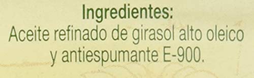 Capicua - Aceite refinado de girasol alto oleico 80%, 5 L