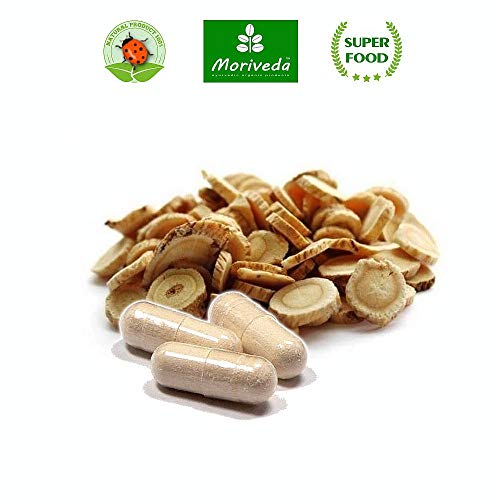 Cápsulas de Astrágalo (112 mg de polisacáridos y 0,8 mg de glucósidos) Tragant Tragacantha Membranaceus polvo de raíz - producto vegetal de calidad (1x90 cápsulas)