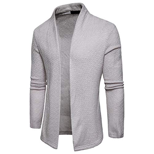 Cardigan Hombre Primavera Otoño Manga Larga Slim Fit Color Splicing Niñas Ropa Vintage Casual Cómodos Rebecas Chaqueta De Punto Jersey Suéter