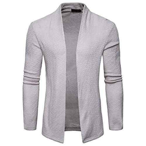Cardigan Hombre Primavera Otoño Manga Larga Slim Fit Color Splicing Niñas Ropa Vintage Casual Cómodos Rebecas Chaqueta De Punto Jersey Suéter