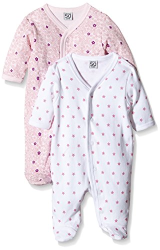 Care Pijama Bebé-Niñas, Pack de 2 Rosa (Light red 500) 3 mes