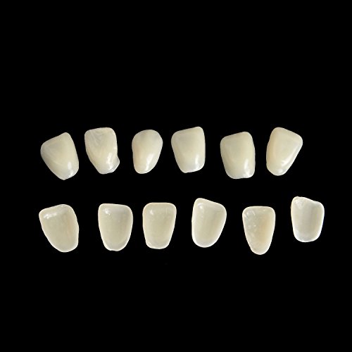 Carillas dentales AZDENT® - Fundas ultrafinas, blanqueadoras de resina para la cara anterior de los dientes superiores (A2), pack de 75 unidades.