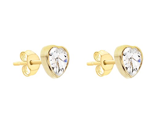 Carissima Gold Pendientes de mujer con oro amarillo de 9 quilates (375/1000), circonita