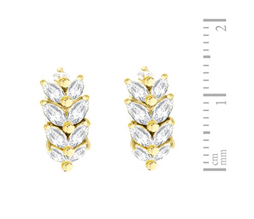 Carissima Gold Pendientes de mujer con oro amarillo de 9 quilates (375/1000), circonita