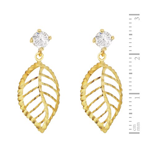 Carissima Gold Pendientes de mujer con oro amarillo de 9 quilates (375/1000), circonita