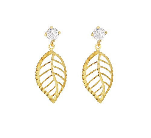 Carissima Gold Pendientes de mujer con oro amarillo de 9 quilates (375/1000), circonita