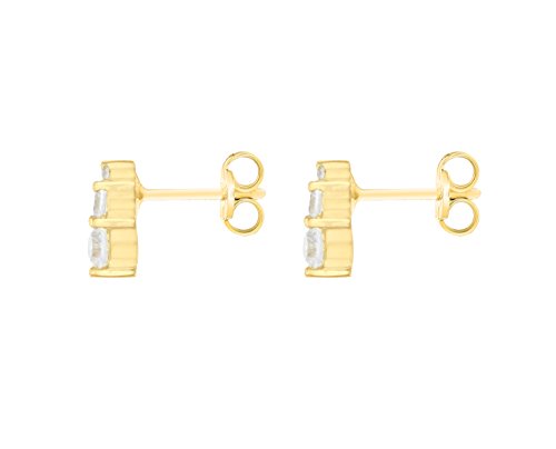 Carissima Gold Pendientes de mujer con oro amarillo de 9 quilates (375/1000), circonita