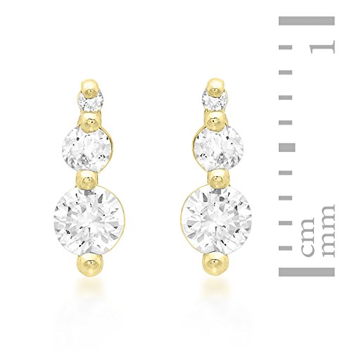 Carissima Gold Pendientes de mujer con oro amarillo de 9 quilates (375/1000), circonita