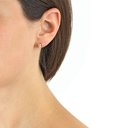 Carissima Gold Pendientes de mujer con oro rosa de 9 K (375), circonita blanco