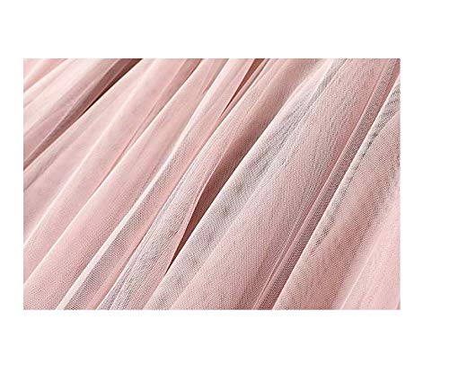 Carolilly Tulle Skirt Tutu Vintage Faldas para Mujer Tutu Ballet Under 51s Style Long Tulle Falda Mujer Rosa Negro