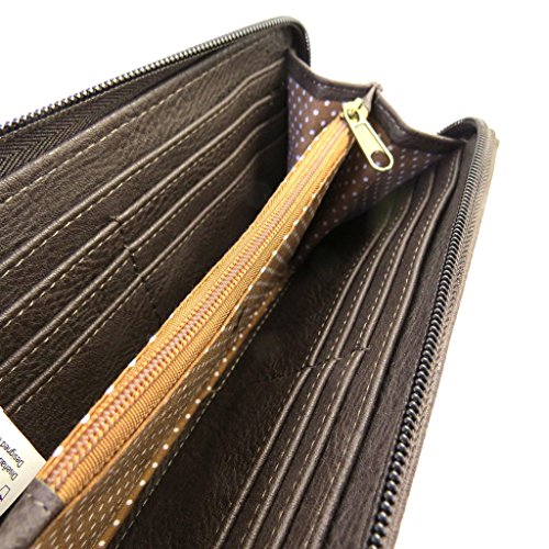 Cartera cremallera 'Gabol'topo (20x10x3 cm).