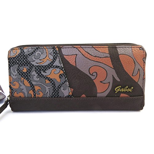 Cartera cremallera 'Gabol'topo (20x10x3 cm).