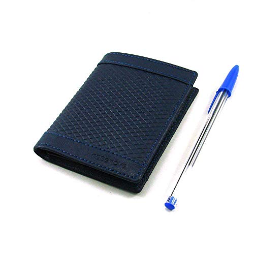 Cartera Hombre, Hecho a Mano en España, Marca Casanova, Hecha en Piel de Vacuno, Ref. 15274 Azul