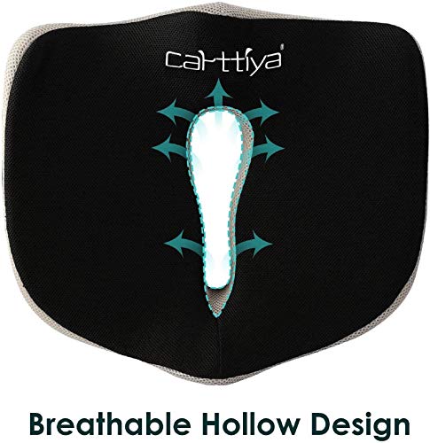 Carttiya Cojin Coxis para Silla de Oficina, Cojines para Sillas de Espuma de Memoria para Coche, Oficina, Computadora, Silla de Ruedas, Funda Lavable a Máquina