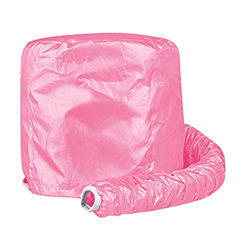 Casco para Secar el Pelo, Wafly Softhood Gorro Secador de Pelo de Viaje Capucha Accesorio para el Pelo para Salon Mujeres Chicas, Largo,Corto, Lliso, pelo Rizado-Rosa,Diámetro de 10,2-Rosado