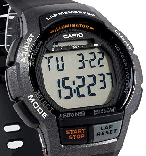 Casio Reloj Digital para Hombre de Cuarzo con Correa en Resina WS-1000H-1AVEF