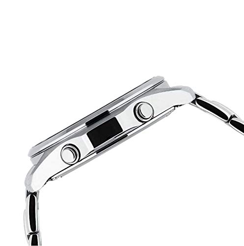 Casio WAVE CEPTOR Reloj Radiocontrolado y solar, Cristal de zafiro, Caja sólida de acero inoxidable, Negro, para Hombre, con Correa de Acero macizo, LCW-M100DSE-1AER