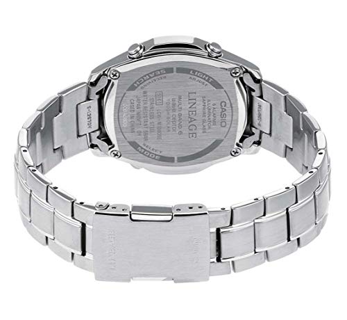 Casio WAVE CEPTOR Reloj Radiocontrolado y solar, Cristal de zafiro, Caja sólida de acero inoxidable, Negro, para Hombre, con Correa de Acero macizo, LCW-M100DSE-1AER