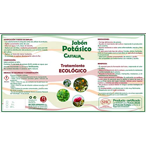 Castalia - Jabón Potasico Eco - Solución Potasica K2O 250 ml