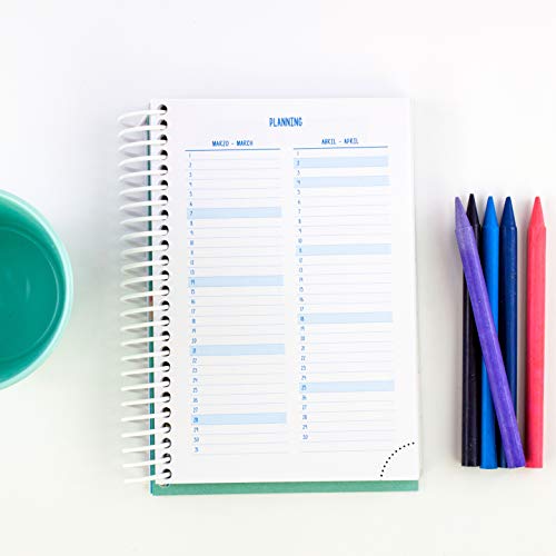 Casterli - Colección Have Fun - Agenda Escolar 2020-2021, Día Página, Tamaño A6 (Wild and Free)