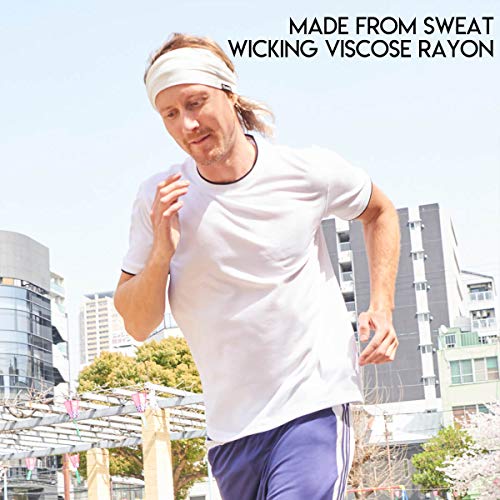 Casualbox Pre Atada Cinta Para El Pelo Bohemio Cabello Banda Verano Hombres Damas Cabeza Envolver Hippie Gris Carbón