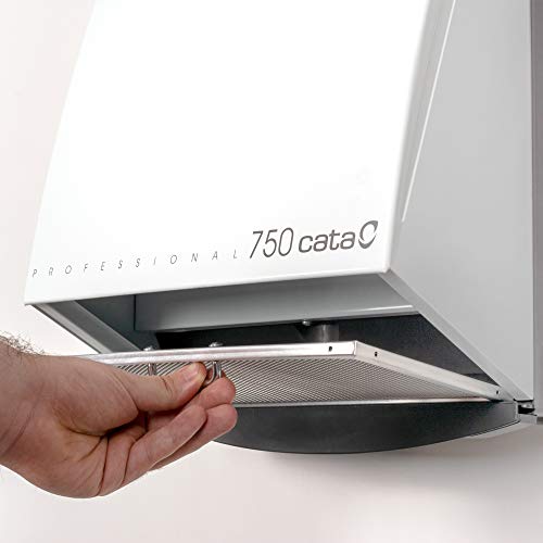 Cata Professional 750 L - Extractor centrífugo de cocina, 185 W, color blanco y gris