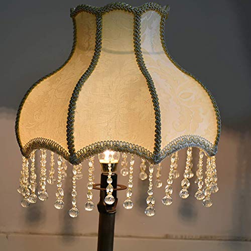 CattleBie 30cm retro del paño de lino Tela palacio colgante Pantallas de iluminación especial for E27, Ronda, 100% pura pantalla de lámpara colgante de la mano de lámparas de mesa, lámpara de pie, lám