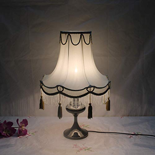 CattleBie 45cm retro del paño de lino Tela palacio colgante Pantalla Ronda, 100% pura pantalla de lámpara colgante de la mano de lámparas de mesa, lámparas de pie, lámparas de pared, especial for E27,