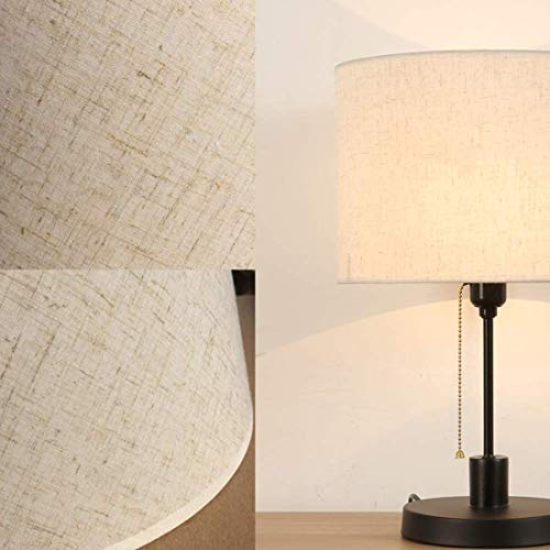 CattleBie Light Shade tambor, Clamp Pantalla, Pantalla de lino, especial for E27, beige, marrón, crema, Negro Ronda de la lámpara de techo Pantallas de iluminación.(22-42CM) de peso pesado, paquete de
