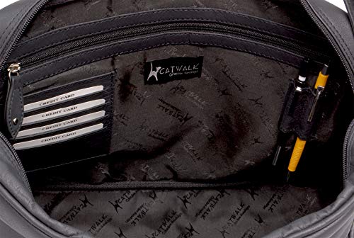 CATWALK COLLECTION - GROSVENOR - Bolso para el trabajo - Apto para documentos A4 - Cuero - Negro